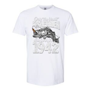 79 Years Old Fisherman Born In 1942 Fisherman 79th Birthday Softstyle CVC T-Shirt