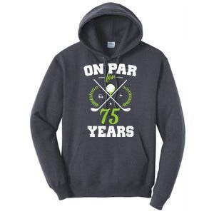 75 Years Old Happy 75th Birthday Present for Golfers Tall Hoodie