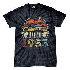 70 Year Old Awesome Since June 1953 70th Birthday Tie-Dye T-Shirt