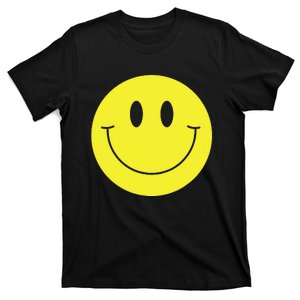 70s Yellow Smile Face Cute Happy Peace Smiling Face T-Shirt