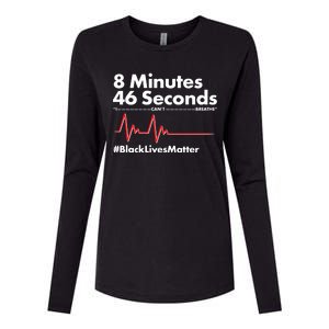 8 Mintues 46 Seconds I Can't Breathe #BLM Womens Cotton Relaxed Long Sleeve T-Shirt