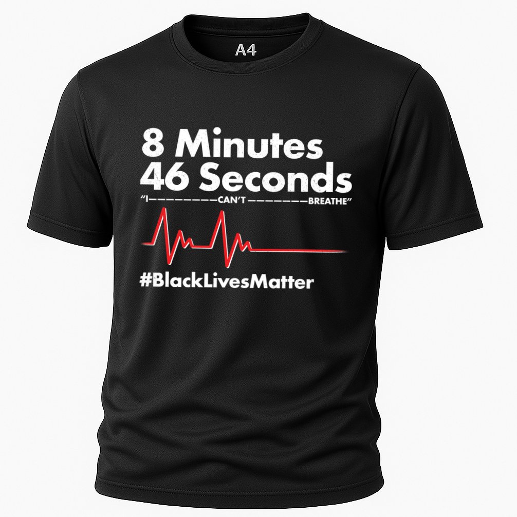 8 Mintues 46 Seconds I Can't Breathe #BLM Cooling Performance Crew T-Shirt