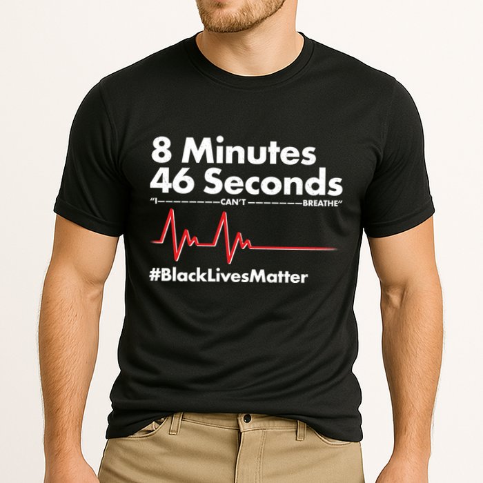 8 Mintues 46 Seconds I Can't Breathe #BLM Cooling Performance Crew T-Shirt