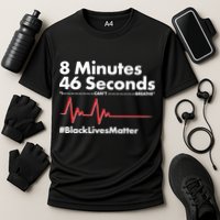 8 Mintues 46 Seconds I Can't Breathe #BLM Cooling Performance Crew T-Shirt