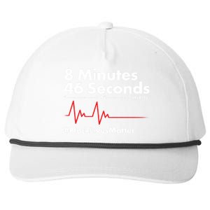 8 Mintues 46 Seconds I Can't Breathe #BLM Snapback Five-Panel Rope Hat