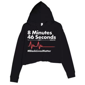 8 Mintues 46 Seconds I Can't Breathe #BLM Crop Fleece Hoodie