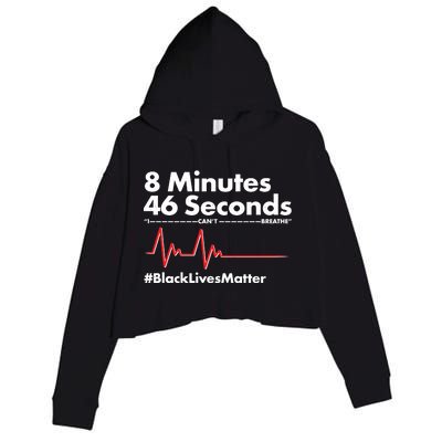 8 Mintues 46 Seconds I Can't Breathe #BLM Crop Fleece Hoodie