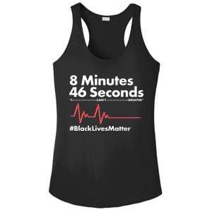 8 Mintues 46 Seconds I Can't Breathe #BLM Ladies PosiCharge Competitor Racerback Tank