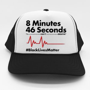 8 Mintues 46 Seconds I Can't Breathe #BLM Trucker Hat