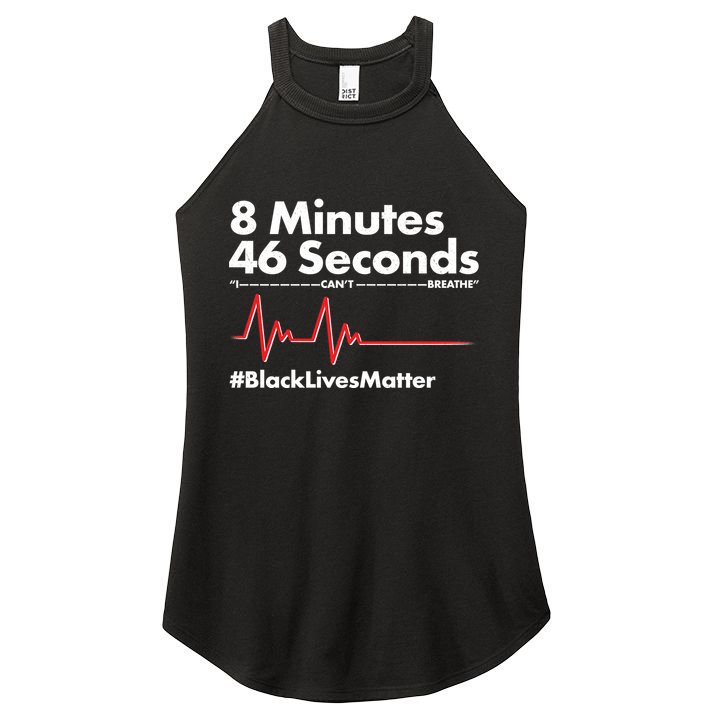 8 Mintues 46 Seconds I Can't Breathe #BLM Women's Perfect Tri Rocker Tank