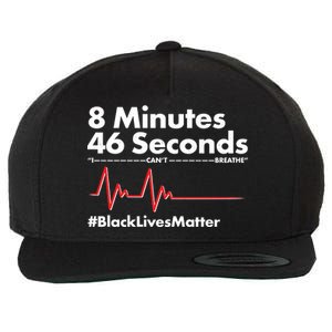 8 Mintues 46 Seconds I Can't Breathe #BLM Wool Snapback Cap