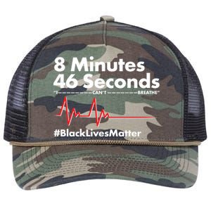 8 Mintues 46 Seconds I Can't Breathe #BLM Retro Rope Trucker Hat Cap