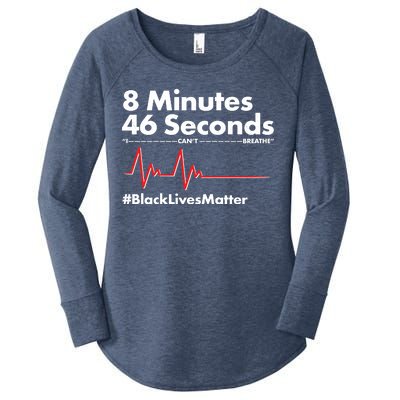 8 Mintues 46 Seconds I Can't Breathe #BLM Women's Perfect Tri Tunic Long Sleeve Shirt