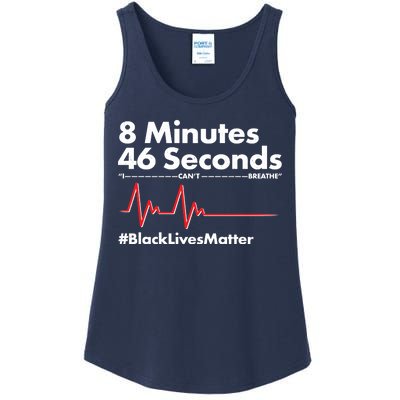 8 Mintues 46 Seconds I Can't Breathe #BLM Ladies Essential Tank