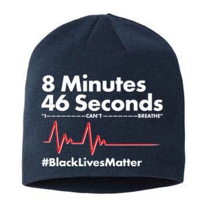 8 Mintues 46 Seconds I Can't Breathe #BLM Sustainable Beanie