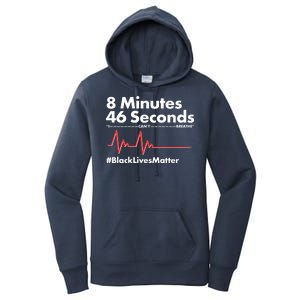 8 Mintues 46 Seconds I Can't Breathe #BLM Women's Pullover Hoodie