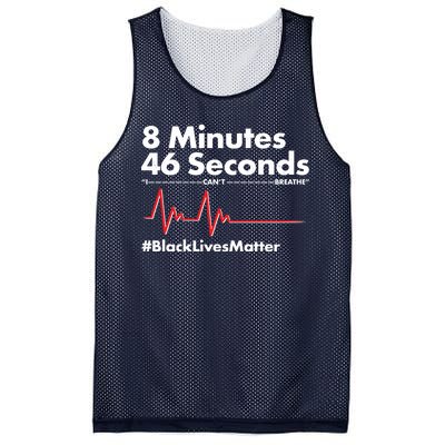 8 Mintues 46 Seconds I Can't Breathe #BLM Mesh Reversible Basketball Jersey Tank