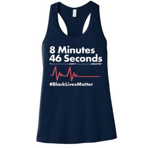 8 Mintues 46 Seconds I Can't Breathe #BLM Women's Racerback Tank