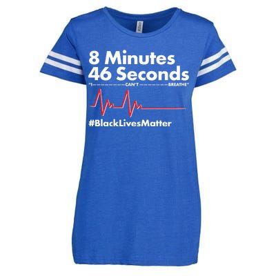 8 Mintues 46 Seconds I Can't Breathe #BLM Enza Ladies Jersey Football T-Shirt