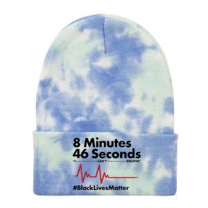 8 Mintues 46 Seconds I Can't Breathe #BLM Tie Dye 12in Knit Beanie