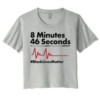 8 Mintues 46 Seconds I Can't Breathe #BLM Women's Crop Top Tee