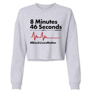 8 Mintues 46 Seconds I Can't Breathe #BLM Cropped Pullover Crew