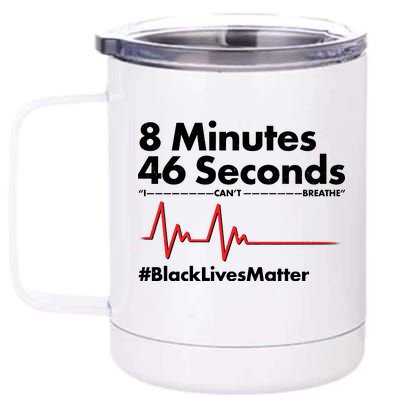 8 Mintues 46 Seconds I Can't Breathe #BLM 12 oz Stainless Steel Tumbler Cup