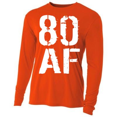 80 AF 80th Birthday Cooling Performance Long Sleeve Crew