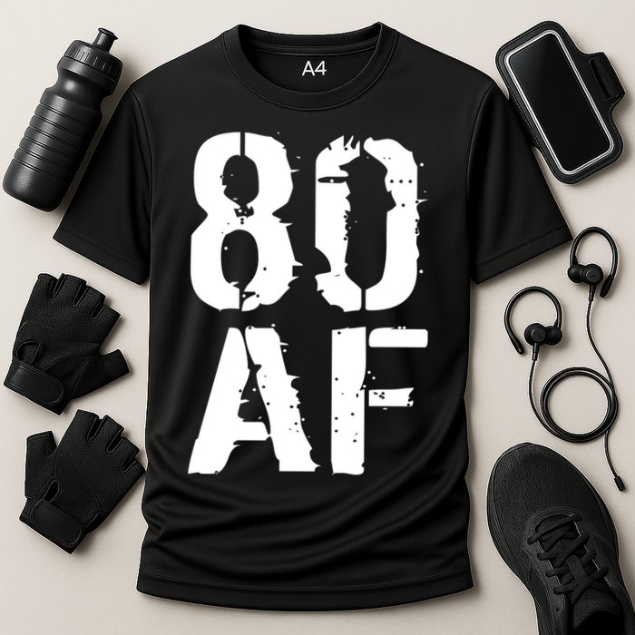 80 AF 80th Birthday Cooling Performance Crew T-Shirt