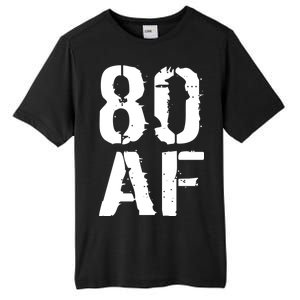 80 AF 80th Birthday Tall Fusion ChromaSoft Performance T-Shirt