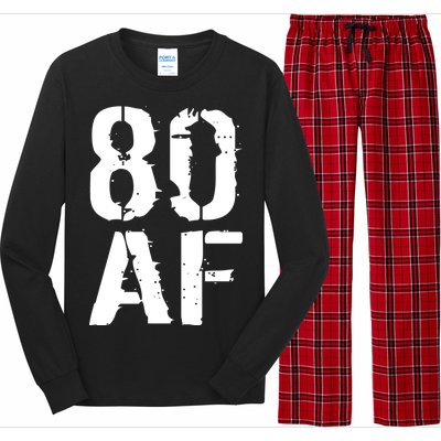 80 AF 80th Birthday Long Sleeve Pajama Set