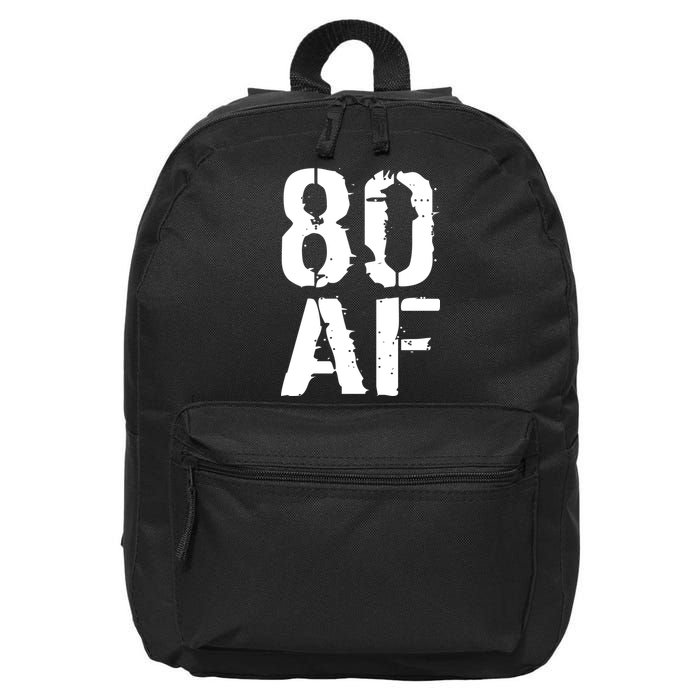 80 AF 80th Birthday 16 in Basic Backpack