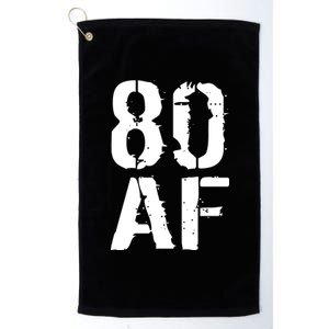 80 AF 80th Birthday Platinum Collection Golf Towel