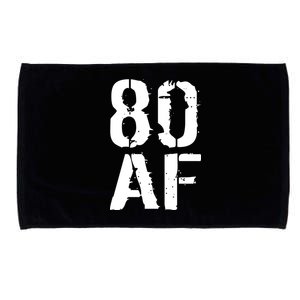 80 AF 80th Birthday Microfiber Hand Towel