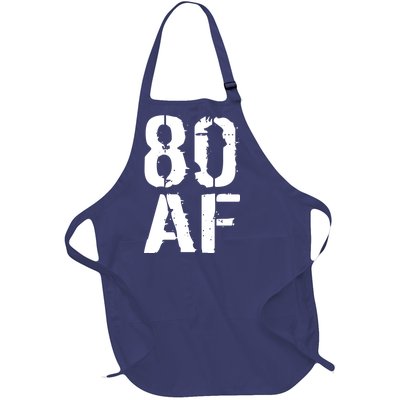 80 AF 80th Birthday Full-Length Apron With Pockets