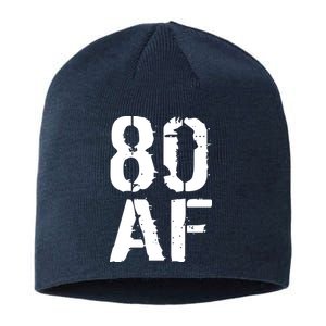 80 AF 80th Birthday Sustainable Beanie