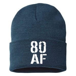 80 AF 80th Birthday Sustainable Knit Beanie