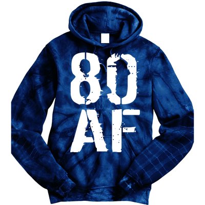 80 AF 80th Birthday Tie Dye Hoodie