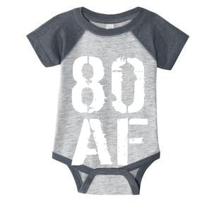 80 AF 80th Birthday Infant Baby Jersey Bodysuit