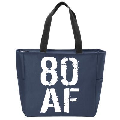 80 AF 80th Birthday Zip Tote Bag