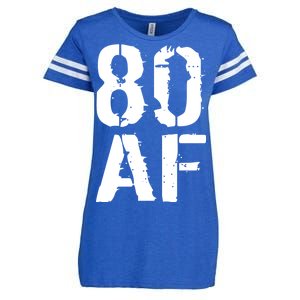 80 AF 80th Birthday Enza Ladies Jersey Football T-Shirt