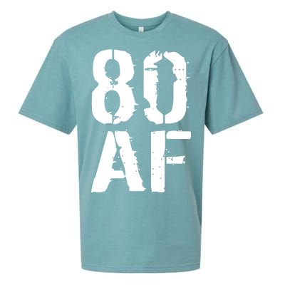 80 AF 80th Birthday Sueded Cloud Jersey T-Shirt