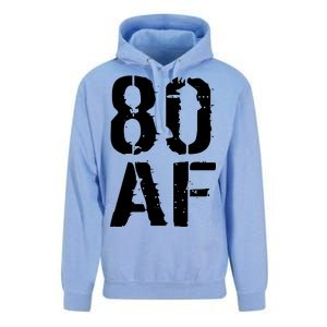 80 AF 80th Birthday Unisex Surf Hoodie