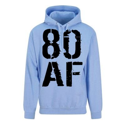 80 AF 80th Birthday Unisex Surf Hoodie