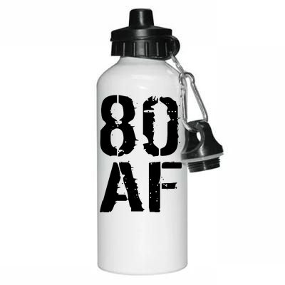 80 AF 80th Birthday Aluminum Water Bottle