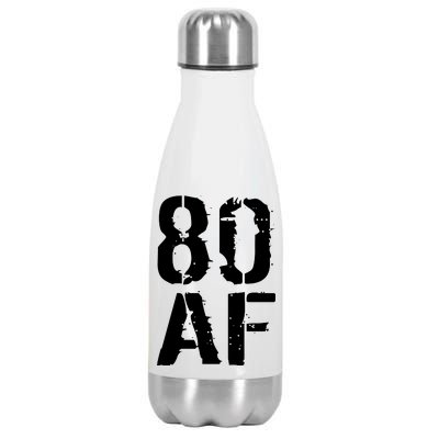 80 AF 80th Birthday Stainless Steel Insulated Water Bottle