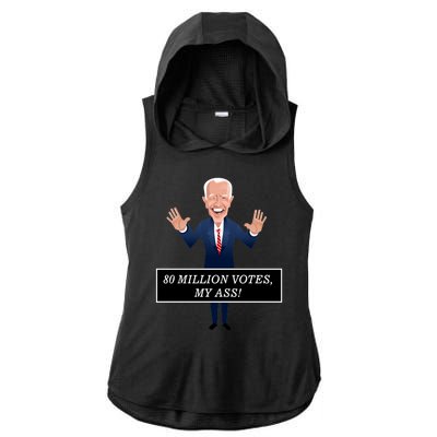 80 Million Votes My Ass Ladies PosiCharge Tri-Blend Wicking Draft Hoodie Tank