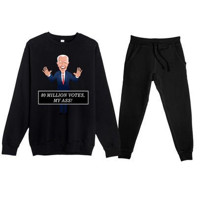 80 Million Votes My Ass Premium Crewneck Sweatsuit Set