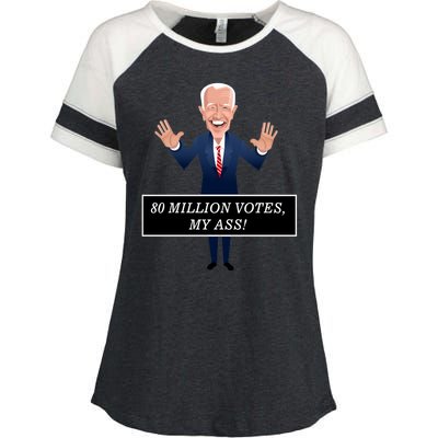 80 Million Votes My Ass Enza Ladies Jersey Colorblock Tee