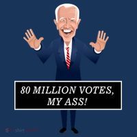 80 Million Votes My Ass Drawstring Bag